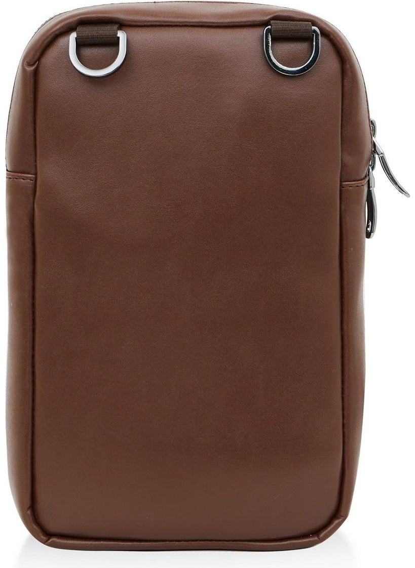U.S. Polo Assn. BASE. Polo Assn. PLEVR23644 Brown Men's Shoulder Bag  - Image 4