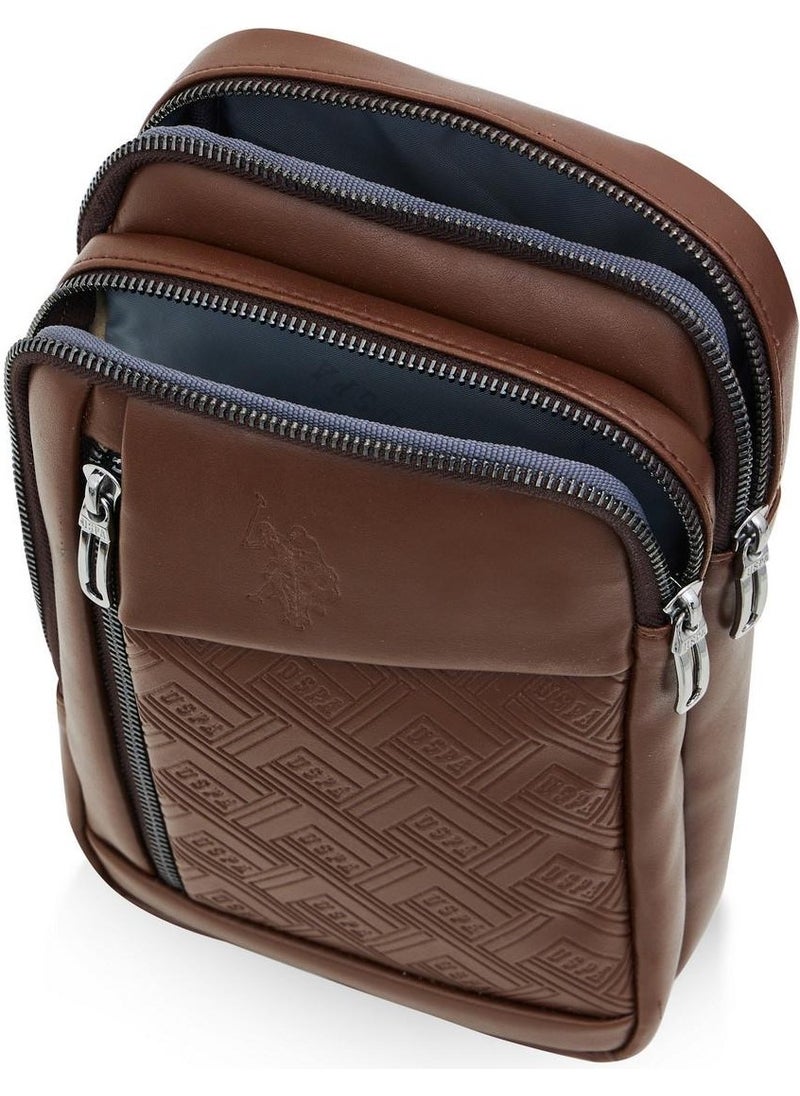 U.S. Polo Assn. BASE. Polo Assn. PLEVR23644 Brown Men's Shoulder Bag  - Image 5