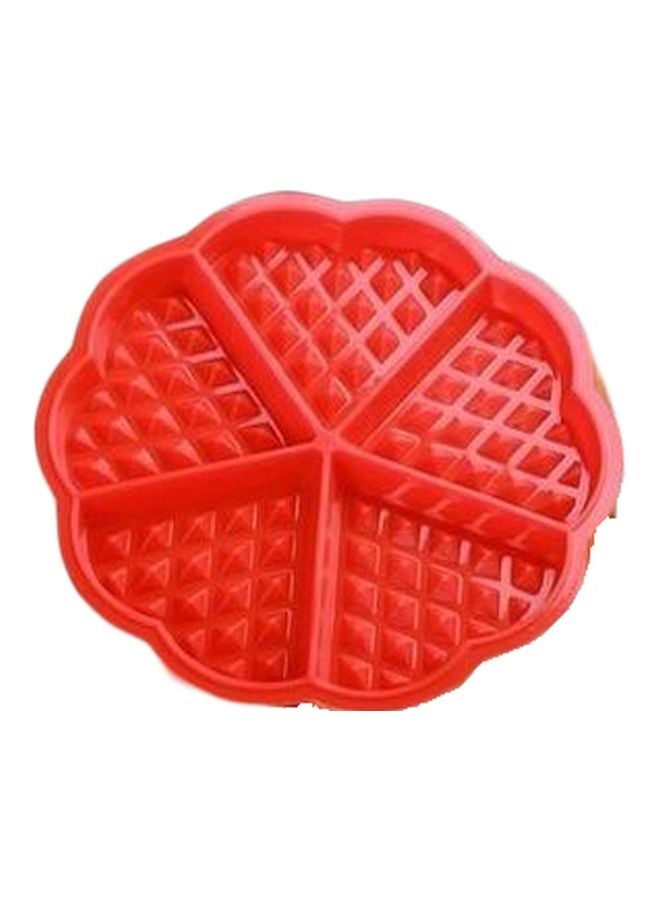 إسكدنيا سلطانية على شكل وافل أحمر 9x7.5سم