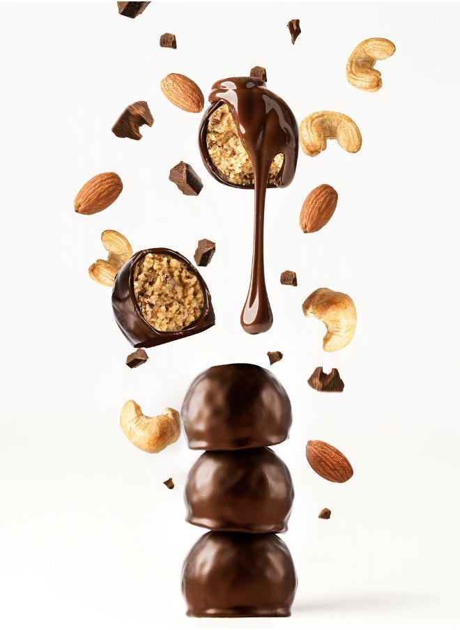 Plaay Cashew Caramel Chocolate Truffles 4pcs (60g)  - Image 3
