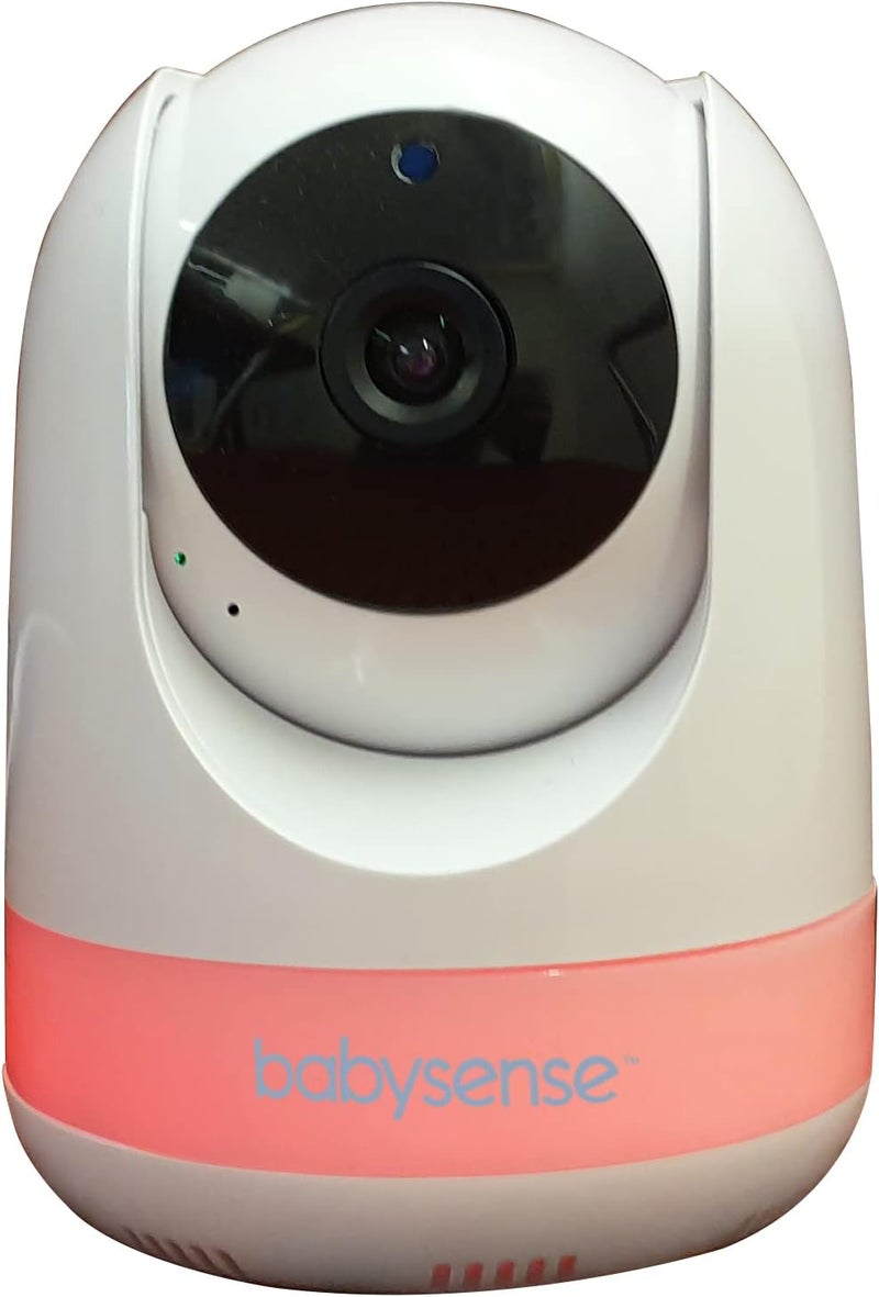 Babysense Add On Camera Video Baby Monitor MaxView Remote Pan Tilt Zoom TwoWay TalkBack Audio Long Range Night Vision RGB Night Light Lullabies Temperature Monitoring - Image 1