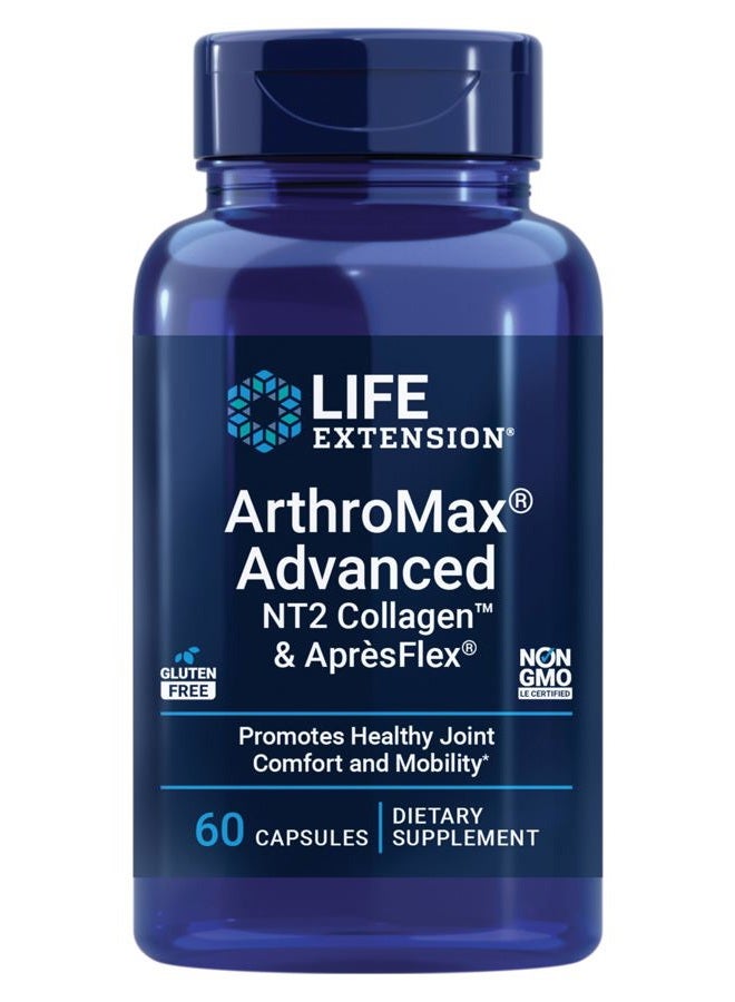 Life Extension Arthromax Advanced with NT2 Collagen & ApresFlex, 60 Capsules - Image 1
