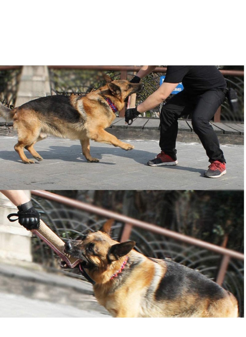 SYOSI - Dog Tug Toy, Dog Bite Jute Pillow Pull Toy with 2 Strong Handles, Perfect for Tug of War, Puppy Training Interactive Play, Durable Bite Training Toys for Medium to Large Dogs Black - Image 1