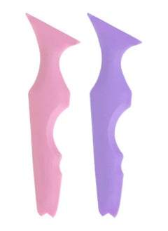 MMG 2PCS 5 in 1 Eyeliner Stencils Silicone Winged Tip Eyeliner Aid Eyebrow Pencil Stencils Multi-Purpose Eye Makeup Tool for Winged Eyeliner, Defined Eyebrow, Eyelash, Face Contour and Lip Line  - Image 1
