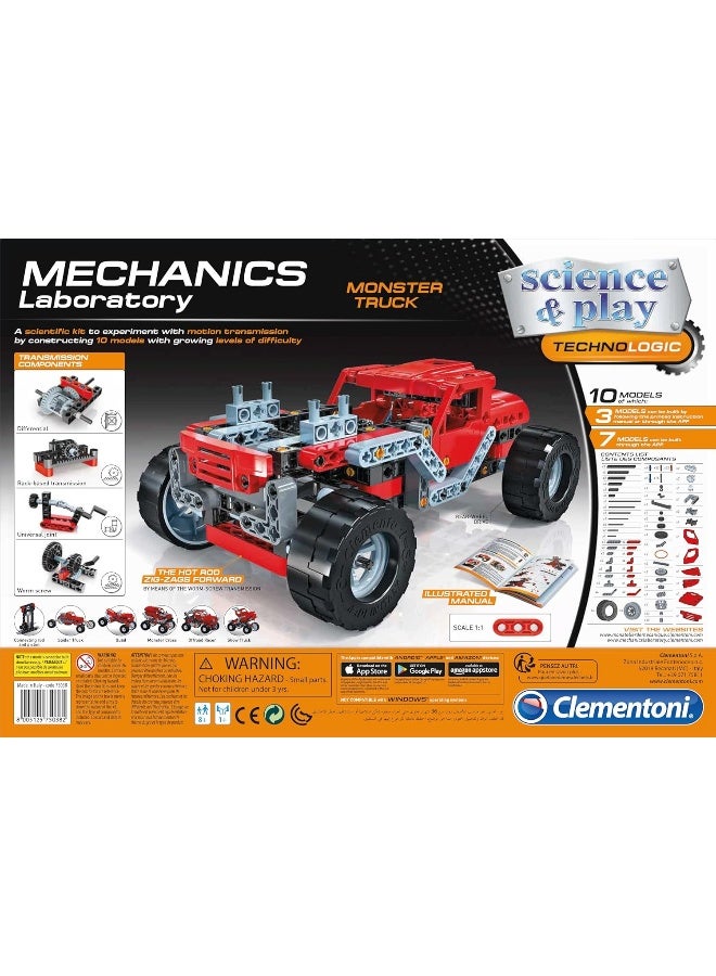 كلمينتوني كليمنتوني ساينس آند بلاي (مختبر الميكانيكا) - مجموعة بناء شاحنات مونستر - قم ببناء 10 نماذج - Image 1