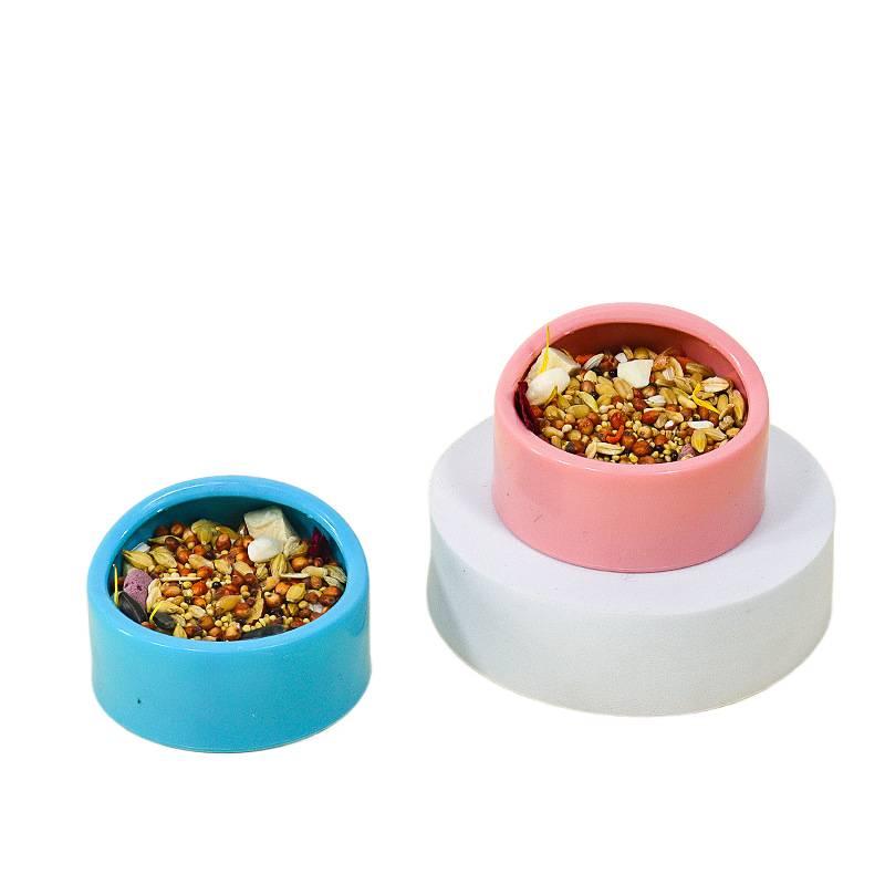 Blue Pet Bowl with Tilted Bowl Pet Feeding Accessory Easy Clean Bowl Floor Mat Use Food and Water Daily Feeding Indoor Feeding Home Use for Cats - Image 5