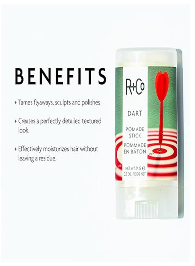 R+Co Dart Pomade Stick | Tame Flyaways, Sculpt and Polish | Long Lasting Texture and Shapes | Vegan + No Parabens | 2 Pack - Image 2