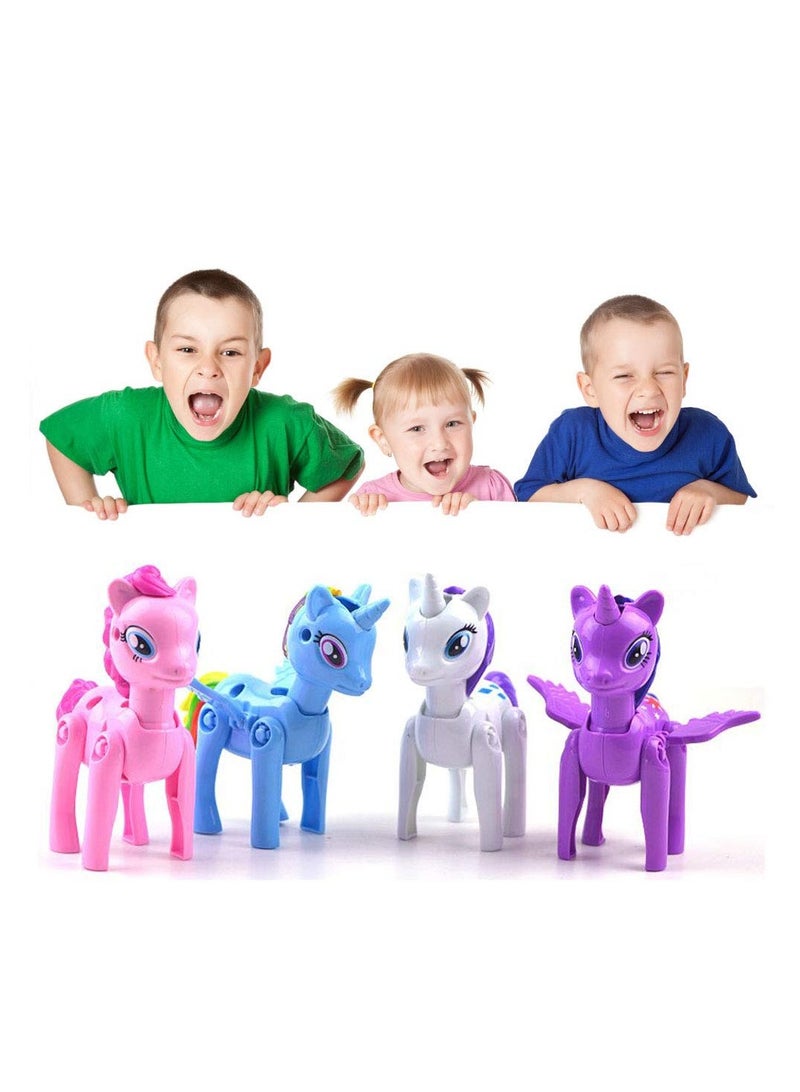 Jumbo Unicorn Deformation Eggs, 4pcs Filled Plastic Eggs with Cute Toys for Kids, Perfect Party Gifts for Toddlers and Boys and Girls - Image 5
