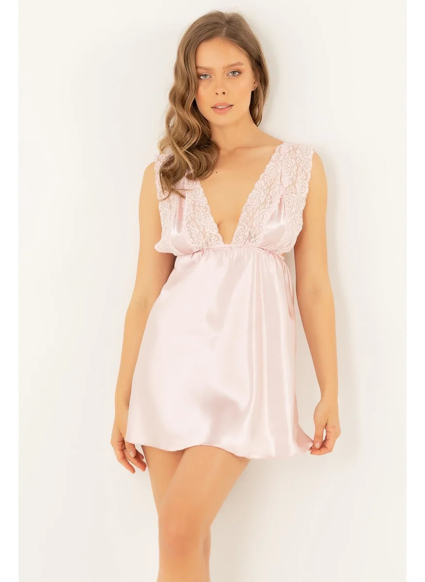 Miorre Lace Satin Nightgown