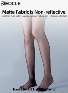 REOCLE Women's Pantyhose Control Top Pantyhose with Reinforced Toes & Anti-snagging Ultra-thin Breathable Pantyhose  - Image 2
