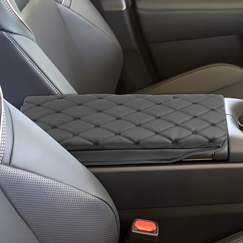 SXCY for 2023 2024 2025 Toyota Crown Signia Armrest Cover Pad for Toyota Crown Signia Accessories 2025 Crown Signia Center Console Cover Cushion 2025 Crown Middle Console Cover (w/Argyle&Black Dots) - Image 2