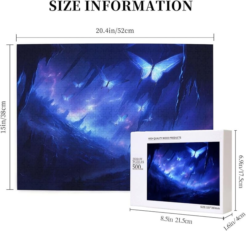 Phayah 500 Pieces Butterfly Jigsaw Puzzle For Adults Home Decor Gift 20 4 X 15 - Image 5