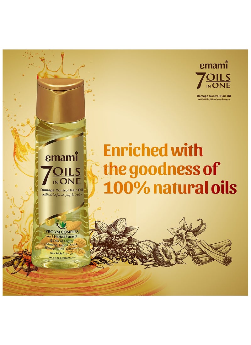 emami - Damage Control Hair Oil 7 Oils in One - 100 mL - Image 1