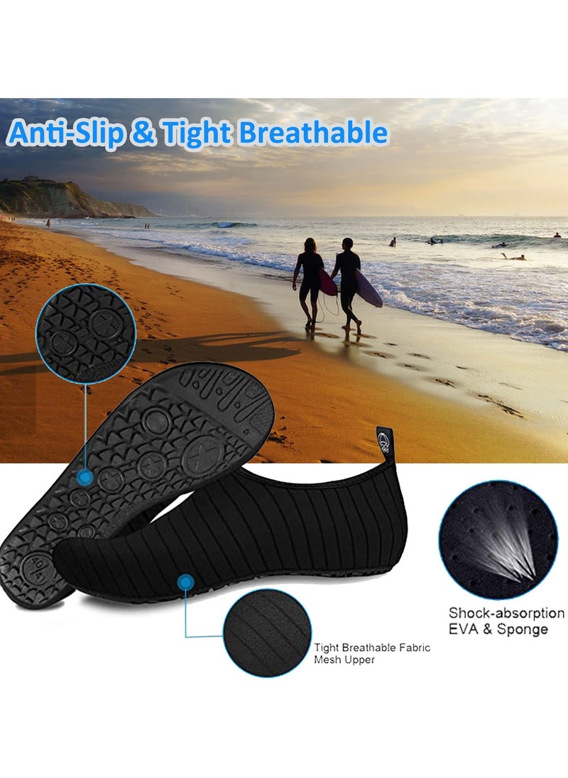 TAPIT Water Shoes Womens Mens Beach Shoes Quick-Dry Barefoot Aqua Shoes Socks Snorkeling Shoes Water Socks for Outdoor Beach Swim Surf Walking Yoga (C)  - Image 2