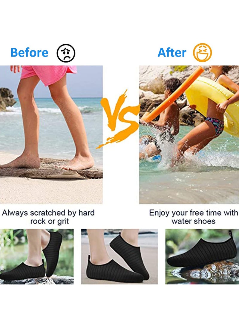 TAPIT Water Shoes Womens Mens Beach Shoes Quick-Dry Barefoot Aqua Shoes Socks Snorkeling Shoes Water Socks for Outdoor Beach Swim Surf Walking Yoga (C)  - Image 4