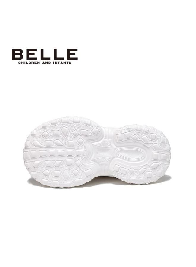 Belle Kids Shoes Children's Sports Shoes Autumn School Casual White Shoes Uni Pink Size 33 - Image 5