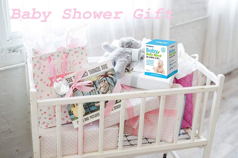 Topwon حزام بطن قطن جديد لحديثي الولادة من توب وون لحماية بطن الطفل - 8 قطع - Image 3