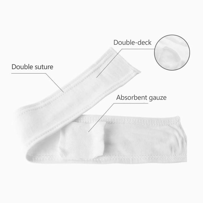 Topwon حزام بطن قطن جديد لحديثي الولادة من توب وون لحماية بطن الطفل - 8 قطع - Image 1