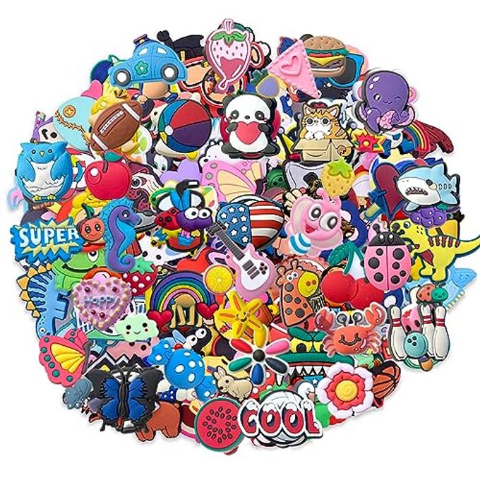 diasstro Lot of 30,50 100pcs Random PVC Different Shoe Charms for Shoe Decoration - Image 1