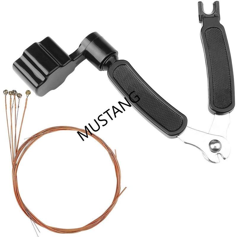 MUSTANG Guitar String Winder Guitar Cutter and Bridge Pin Puller 3 in 1 Guitar Repair Tool Musical Instrument Accessories for Electric & Acoustic Guitar Ukulele Banjo Mandolin Bass - Image 1