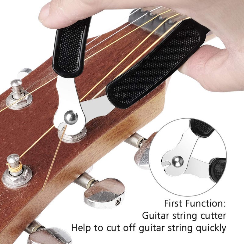 MUSTANG Guitar String Winder Guitar Cutter and Bridge Pin Puller 3 in 1 Guitar Repair Tool Musical Instrument Accessories for Electric & Acoustic Guitar Ukulele Banjo Mandolin Bass - Image 3