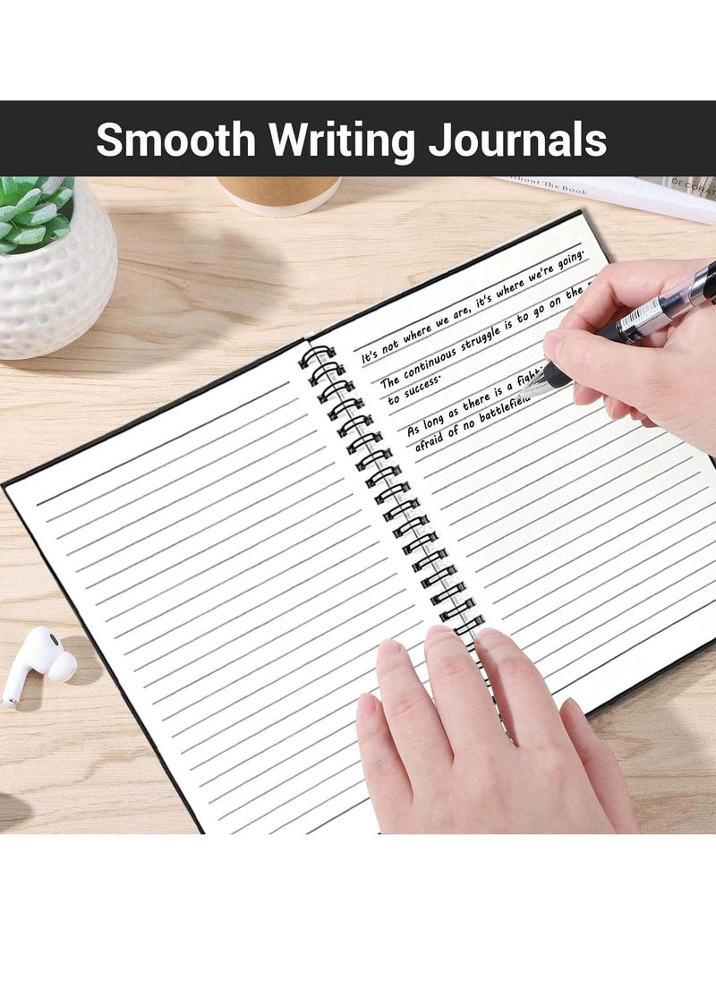KCDMBUE 4 Pack A5 Spiral Notebooks, 100 Lined Pages Writing Pads for Notes, Journaling, Sketching, and Drawing – Ideal for School, Office, and Home Use  - Image 5
