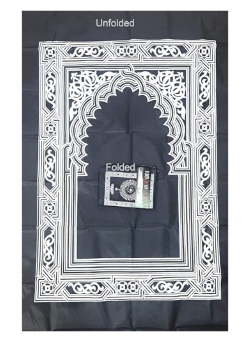 PEETTA سجادة صلاة PEETTA (عبوة من 4)، سهلة الحمل، قابلة للطي، سجادة سفر محمولة مع بوصلة - Image 4