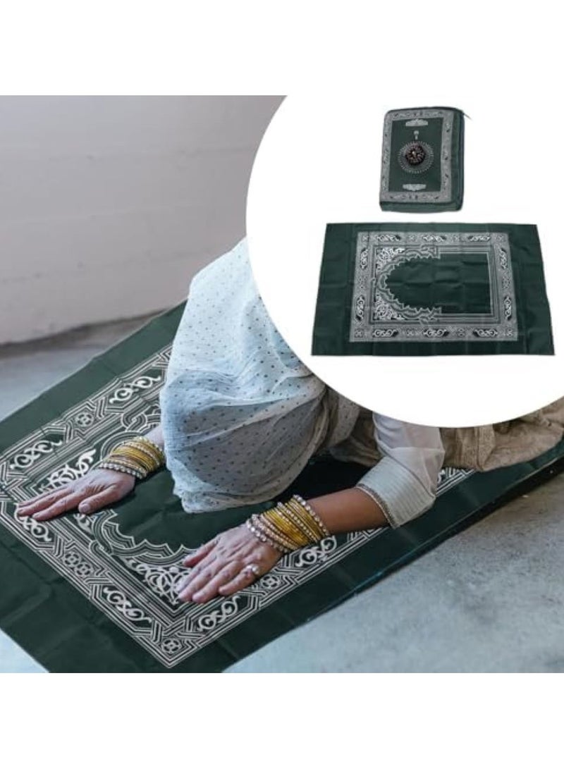 PEETTA سجادة صلاة PEETTA (عبوة من 4)، سهلة الحمل، قابلة للطي، سجادة سفر محمولة مع بوصلة - Image 5