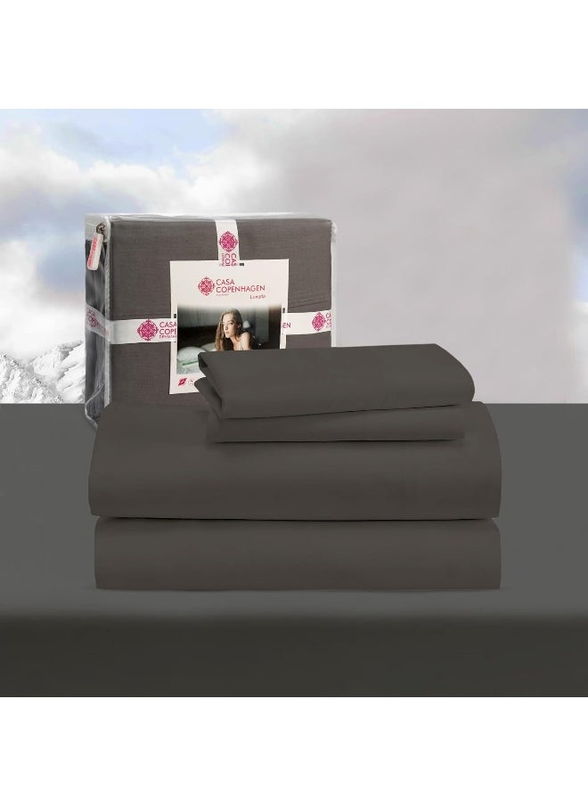 CASA COPENHAGEN CASA COPENHAGEN Luxuria 4Pcs California King Sheet Set 