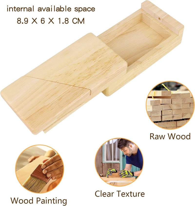 Blovec Impossible Puzzle Box Secret Money Box Mini 3D Brain Teaser Cash Card Boxes Surprise Wooden Magic Box - Image 2