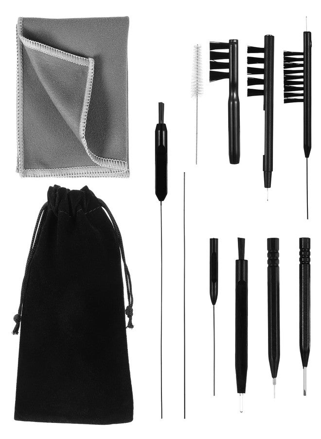 Psyqtsuary 12 Pieces Hearing Aid Cleaning Kit, Hearing Aid Cleaning Tools, Hearing Aid Amplifier Cleaning Tools, Hearing Aid Brushes for Cleaning with Velvet Bag for Headset Earbuds Earphones - Image 1