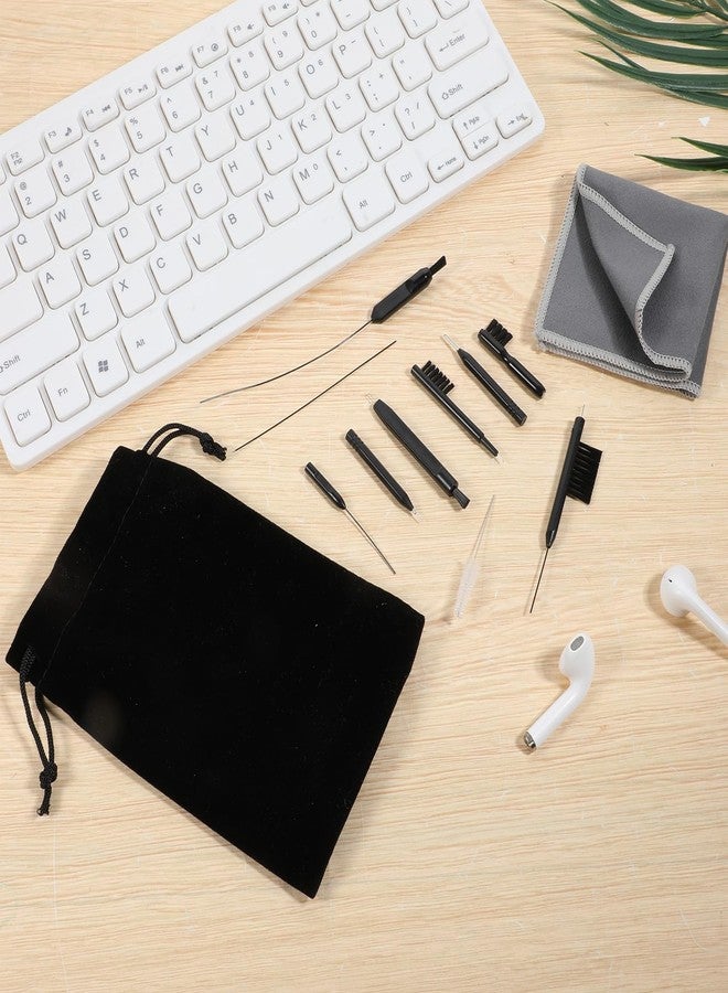 Psyqtsuary 12 Pieces Hearing Aid Cleaning Kit, Hearing Aid Cleaning Tools, Hearing Aid Amplifier Cleaning Tools, Hearing Aid Brushes for Cleaning with Velvet Bag for Headset Earbuds Earphones - Image 5
