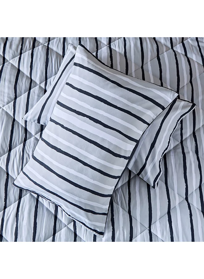 Home Box Madrid Akaa 3-Piece Microfiber King Reversible Comforter Set 220 x 240 cm