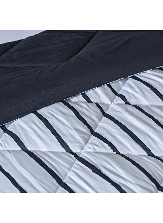 Home Box Madrid Akaa 3-Piece Microfiber King Reversible Comforter Set 220 x 240 cm  - Image 5