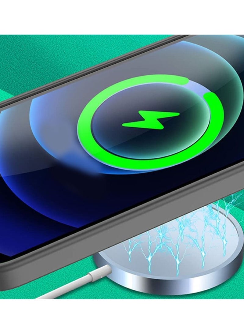 JOWAY iPhone 14 Pro Max MagSafe Case Magnetic Cover Protective Shockproof Wireless Charging Compatible Grey - Image 3