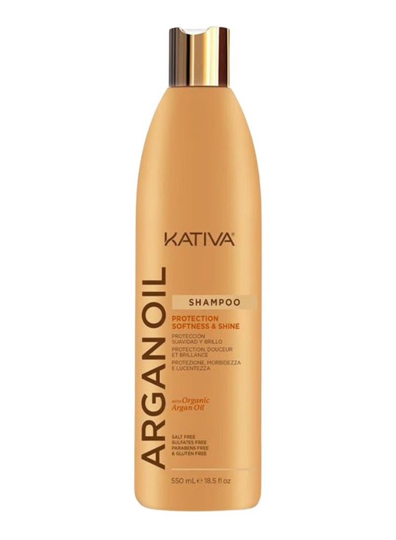 Kativa Argan Oil Shampoo Protection, Softness and Shine 550ml - Image 1