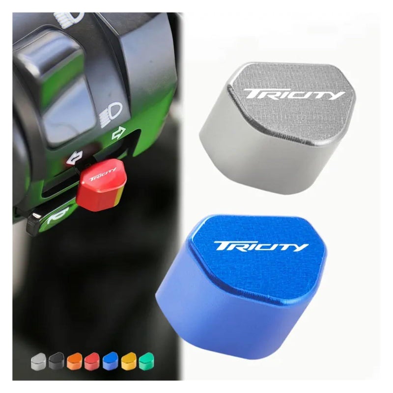 CNC Turn Signal Switch Key Cap Compatible With Tricity 300 125 Motorcycle Green - Image 3