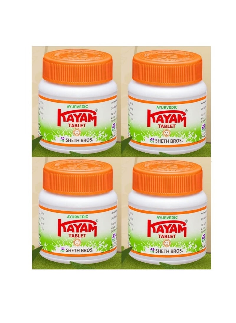 KAYAM Kayam Ayurvedic tablets, Supports gut health, Pack of 4 x 30 Tablets  - Image 1