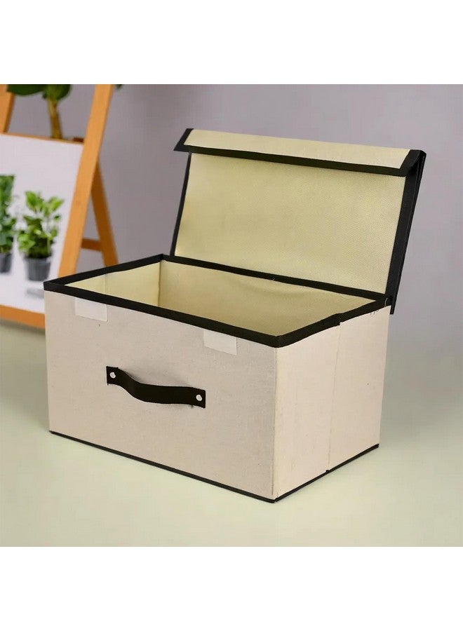 Kuber Industries Kuber Industries Pack of 2 Large Clothes Drawer Organiser For Wardrobe With Lid | Dress/Socks/Innerwear Storage Closet Organiser Box -White  - Image 2