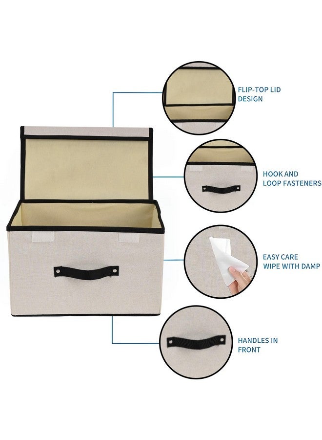 Kuber Industries Kuber Industries Pack of 2 Large Clothes Drawer Organiser For Wardrobe With Lid | Dress/Socks/Innerwear Storage Closet Organiser Box -White  - Image 4