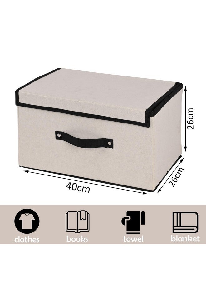 Kuber Industries Kuber Industries Pack of 2 Large Clothes Drawer Organiser For Wardrobe With Lid | Dress/Socks/Innerwear Storage Closet Organiser Box -White  - Image 3
