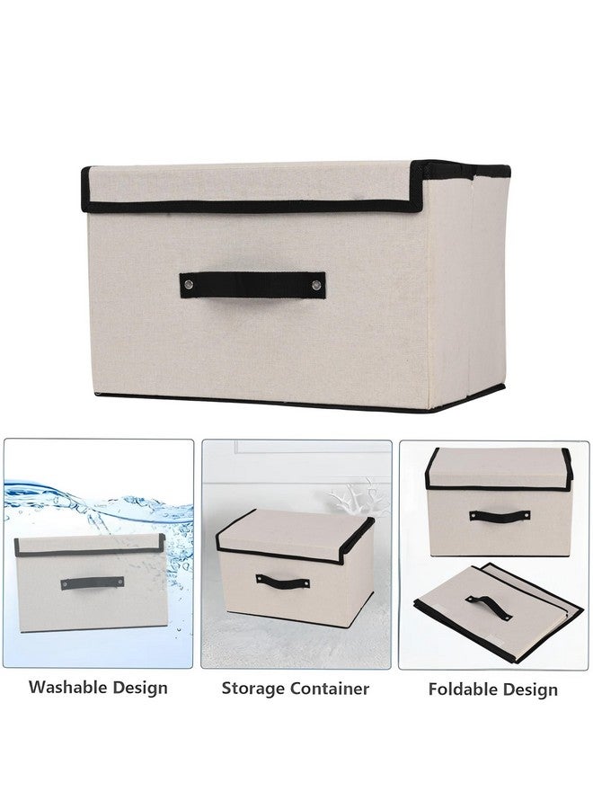 Kuber Industries Kuber Industries Pack of 2 Large Clothes Drawer Organiser For Wardrobe With Lid | Dress/Socks/Innerwear Storage Closet Organiser Box -White  - Image 5
