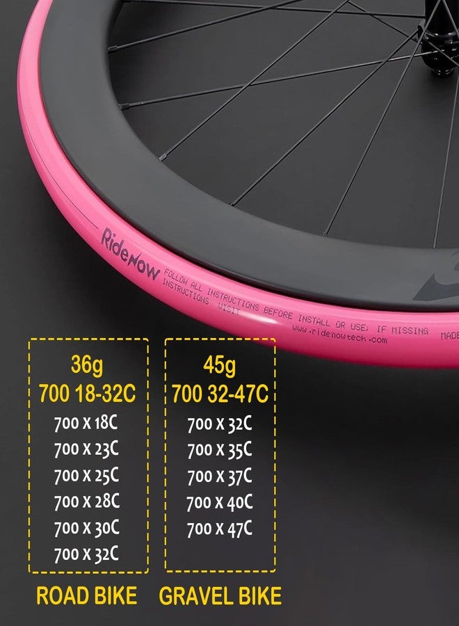 CooMeng 2 Pack Ridenow TPU Inner Tubes Ultra-Light 700 x 18-32c/32-47c with 45mm/65mm/85mm Presta Valves for Road Bike or Gravel Bike (Include Bike Tube Patch Repair Kit) - Image 4