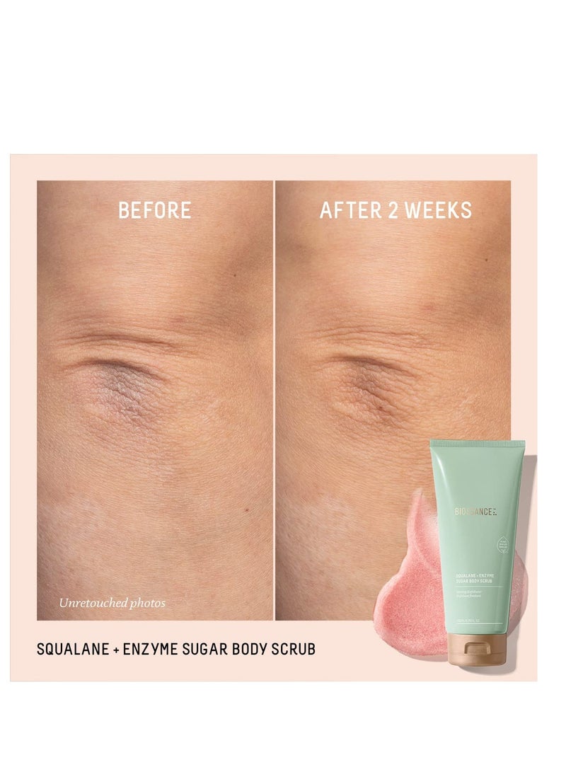 BIOSSANCE Biossance Squalane + Enzyme Sugar Body Scrub. A Powerful Yet Gentle Exfoliator with Pomegranate Enzymes to Smooth, Soften and Hydrate without Stripping Skin (6.76 fl oz) - Image 4