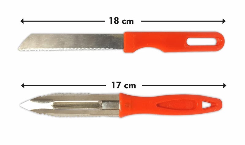 Qwid 4 PCs Multipurpose Kitchen Set ComboVegetable Cutter with Peeler Stainless Steel Gas Lighter with 1 Knife - Image 5