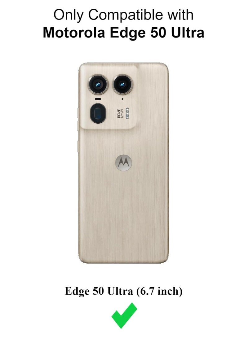 general Case Compatible with Motorola Edge 50 Ultra 5G, Clear Transparent Case with Reinforced Corners Protection Bumper Slim Fit Shockproof Flexible TPU Case for Moto Edge 50 Ultra - Image 2