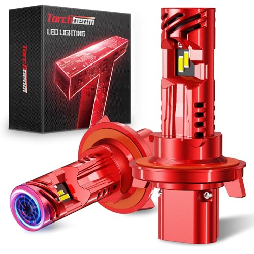 Torchbeam H139008 Bulbs Combo 45000LM 900 Super Brighter H13 Fog Bulbs 6500K Cool White with 15000RPM Cooling Fan 11 Size Plug and Play 60000 Hours Lifespan Pack of 2 - Image 1