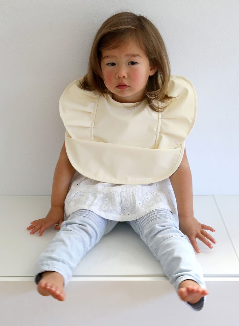 شو وو Waterproof Baby Bib for Baby, Wipe Clean and Washable, Toddler Bibs with Food Catcher - Image 4