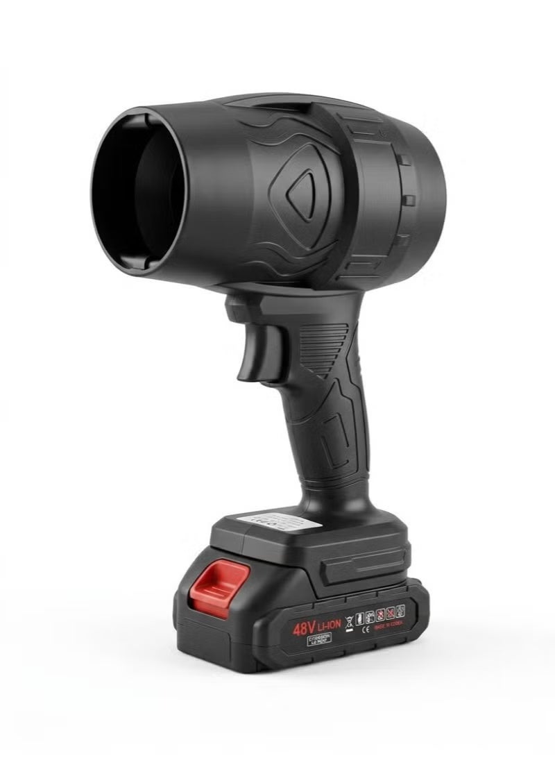 48V Turbo Cordless Air Blower (12000 RPM) - Portable Blower and Dryer with Lithium Battery for Car and Home