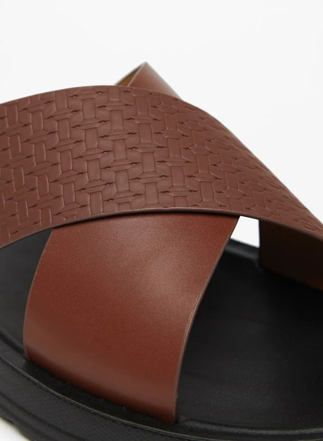 ال بي ال من شو اكسبرس Mens Textured SlipOn Sandals